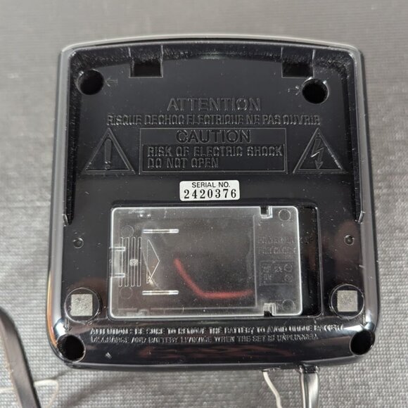 Vintage Sony Dream Machine ICF-C121 Alarm Clock Radio Black - WORKING! - Picture 6 of 6